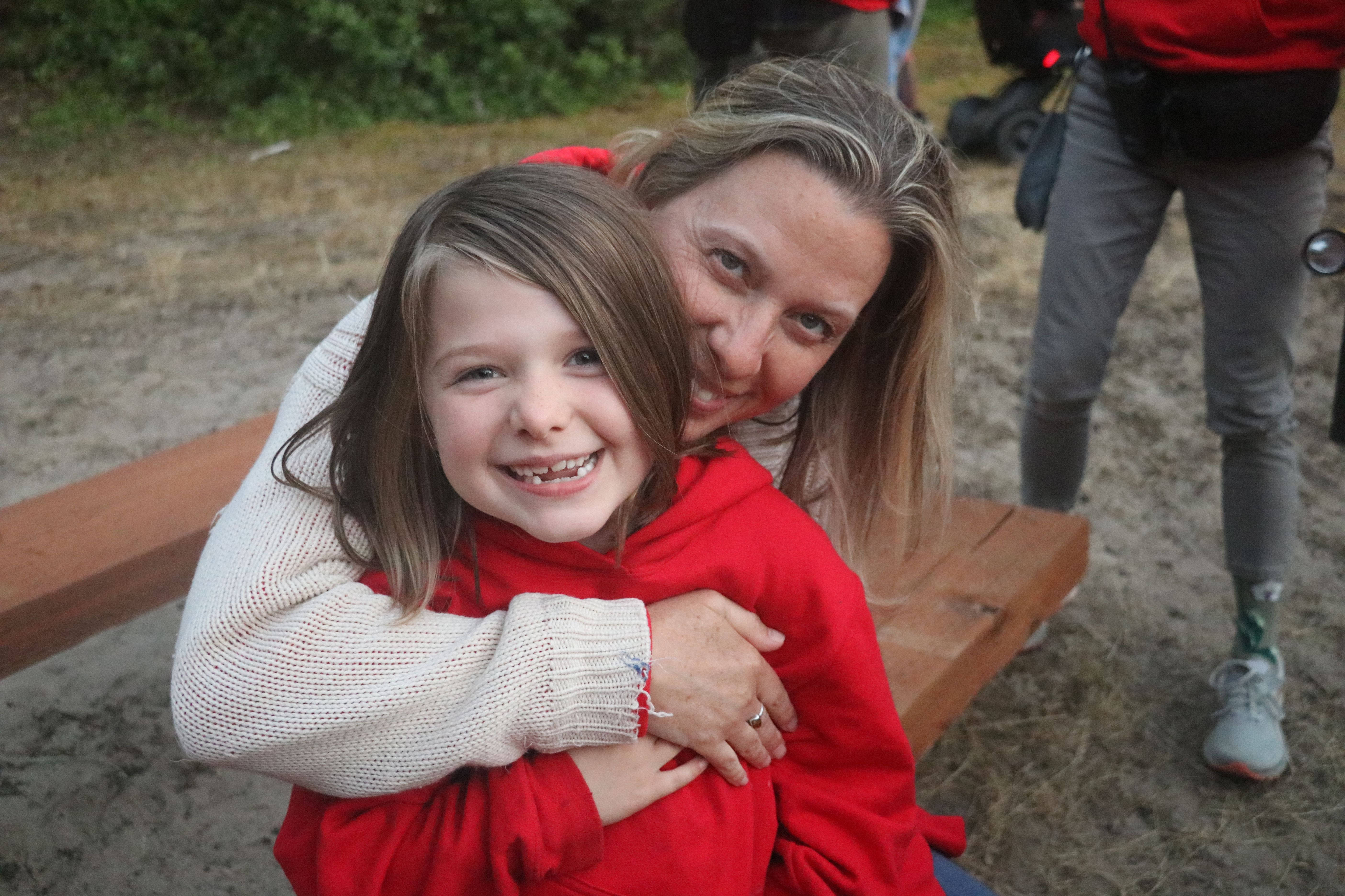 Mom and Daughter Hugging